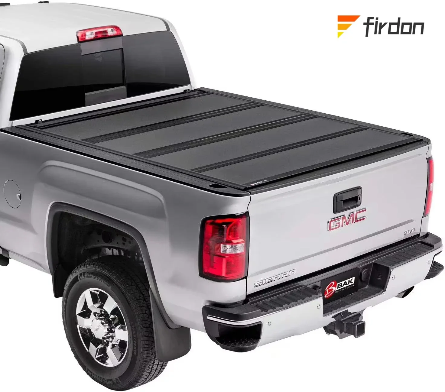 

Custom-fit aluminum four-fold lid for heavy duty pickup truck hard tonneau cover for GMC Sierra Chevy Silverado Dodge Ram F-150