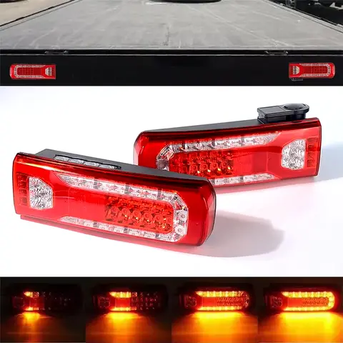 메르세데스 트럭 악트로스 MP4 MP5 LED 후미등 24V 트럭 후진 트레일러 범퍼 브레이크 트럭 미등 경고 정지등