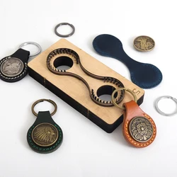 1 Pcs Leather cutting mold keyring hanging decoration knife mold slicing leather knife mold Manual tool leather cutting machine