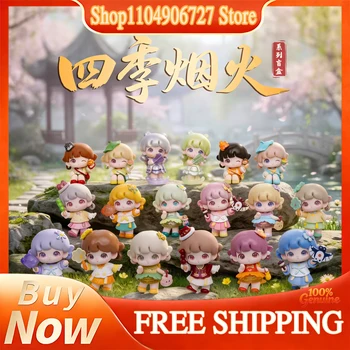 Yooie Four Seasons Firework Blind Box Kawaii Chinese Style Girl Figure Collectible Trendy…