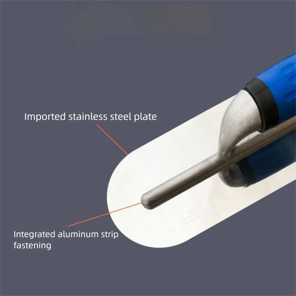 Rust Resistant Rounded Corner Trowel Ergonomic Handle Smooth Plastering Building Plastering Trowel Efficient Use Non-slip