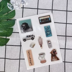 Arabic luxury DlY 3D phone case dome epoxy sticker personalized label popular decorative crystal gel logo jelly cute shapes 3D