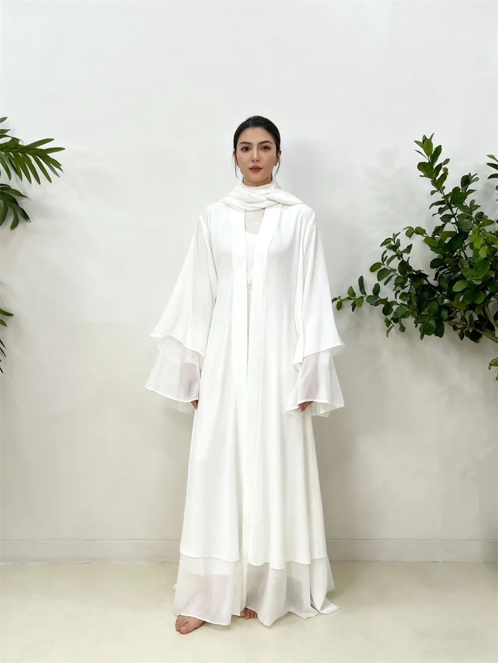 

Шифон 2021, Дубай, Абая, Турция, кафтан, Рамадан, исламская одежда, кимоно, кафтан, мусульманское платье, женский халат, платье Kebaya Femme Jalabiya