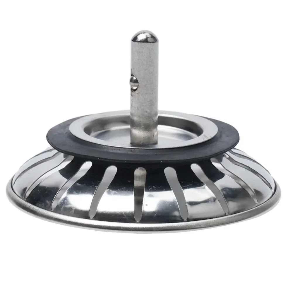 Tapón colador de acero inoxidable para fregadero de cocina, tapón de desecho, filtro para lavabo de baño, tapón de desecho, 1 unidad