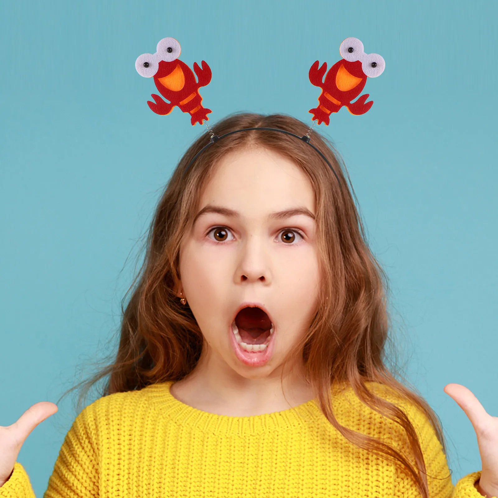

Crayfish Headband Adorable Hairband for Girls Kids Hoop Child Creative Decoration Costume Party Halloween Masquerade Mardi Gras