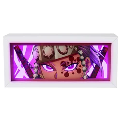 Anime Eyes Shadow Box LED Strip Lights, porta-retrato, 3D Papel Escultura, USB Table Lamp, Mood Light, Decoração do quarto Presente