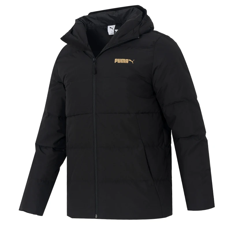 

Мужской пуховик Puma Gold Down, зимнее удобное теплое пальто, уличная короткая куртка 694698-01