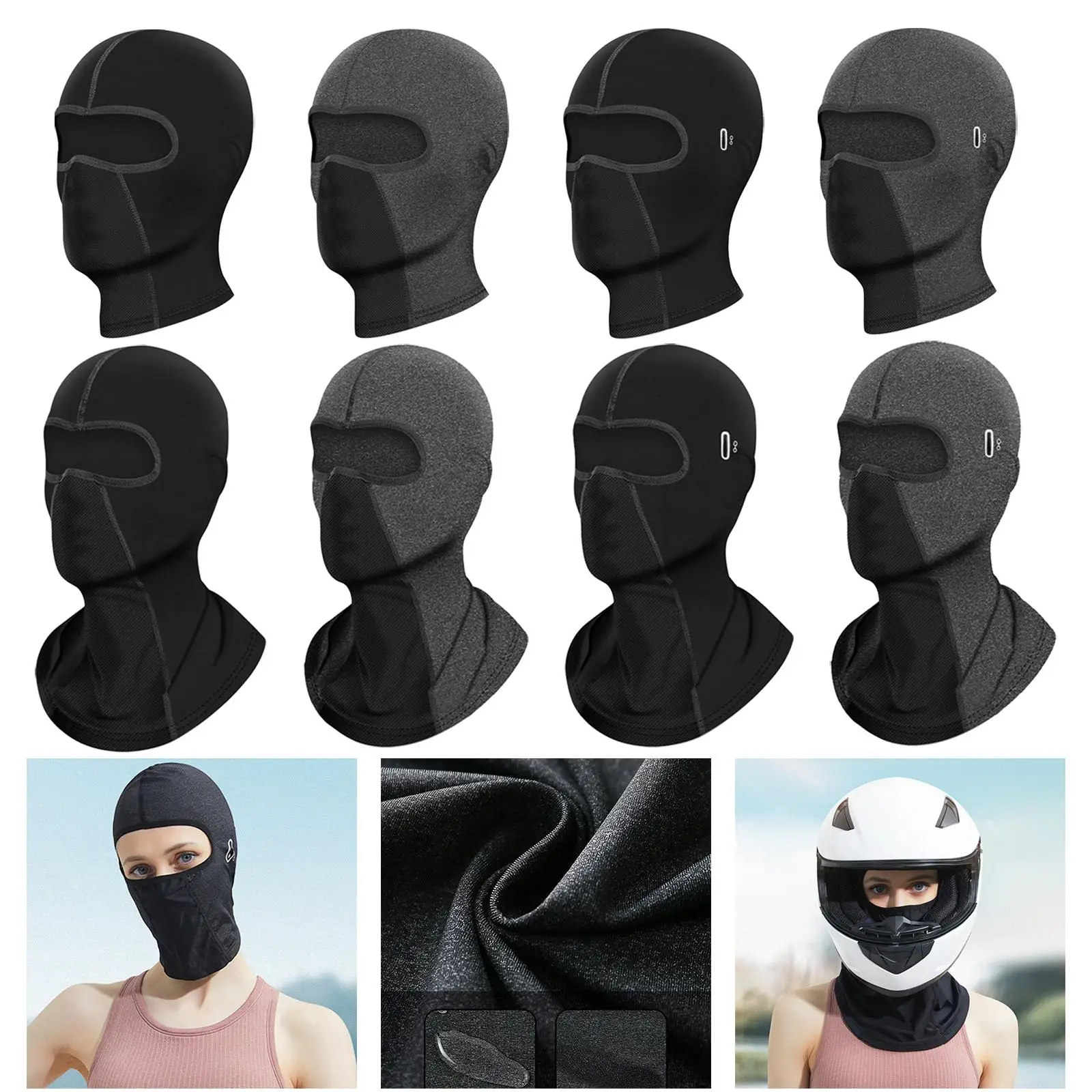 قناع وجه بالاكلافا قابل للتنفس، غطاء حماية كامل للوجه، درع عقال #2