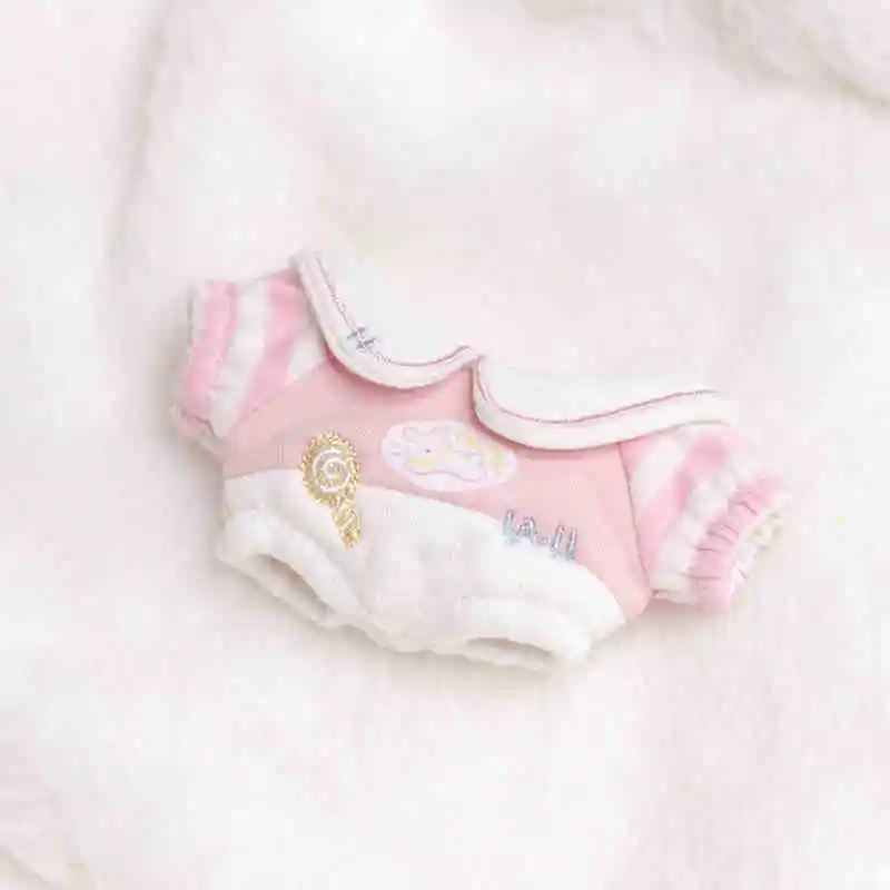 10cm Doll Clothes Milk Sugar Papa Jumpsuit  Fashion Cute Costume Suit Stuffed Plushies Plush Doll Accessories Anime Toy For Kids