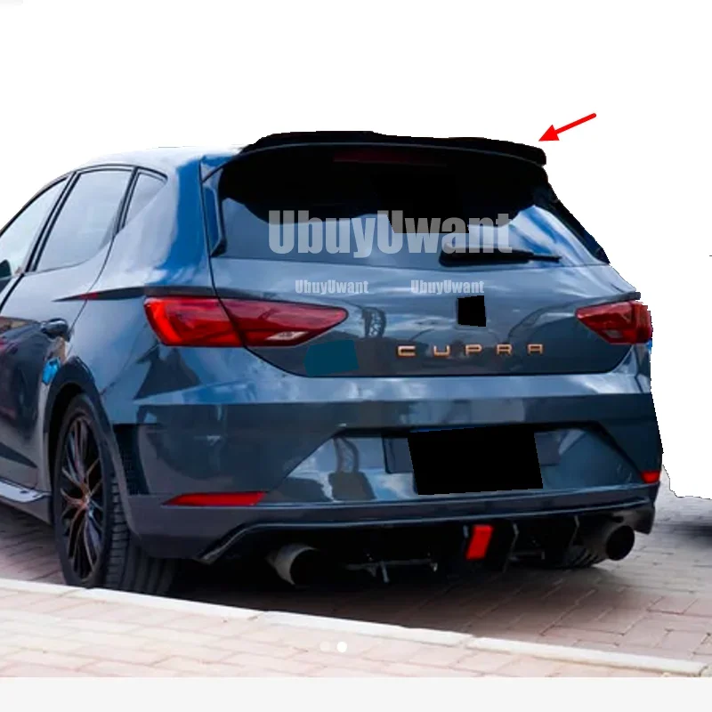 For Seat LEON 1P 5F MK3 for ST Cupra TGI _ FR Hatchback 2013-2024 Car Tail Wings Fixed Wind Spoiler Rear Wing Bodykits Tuning