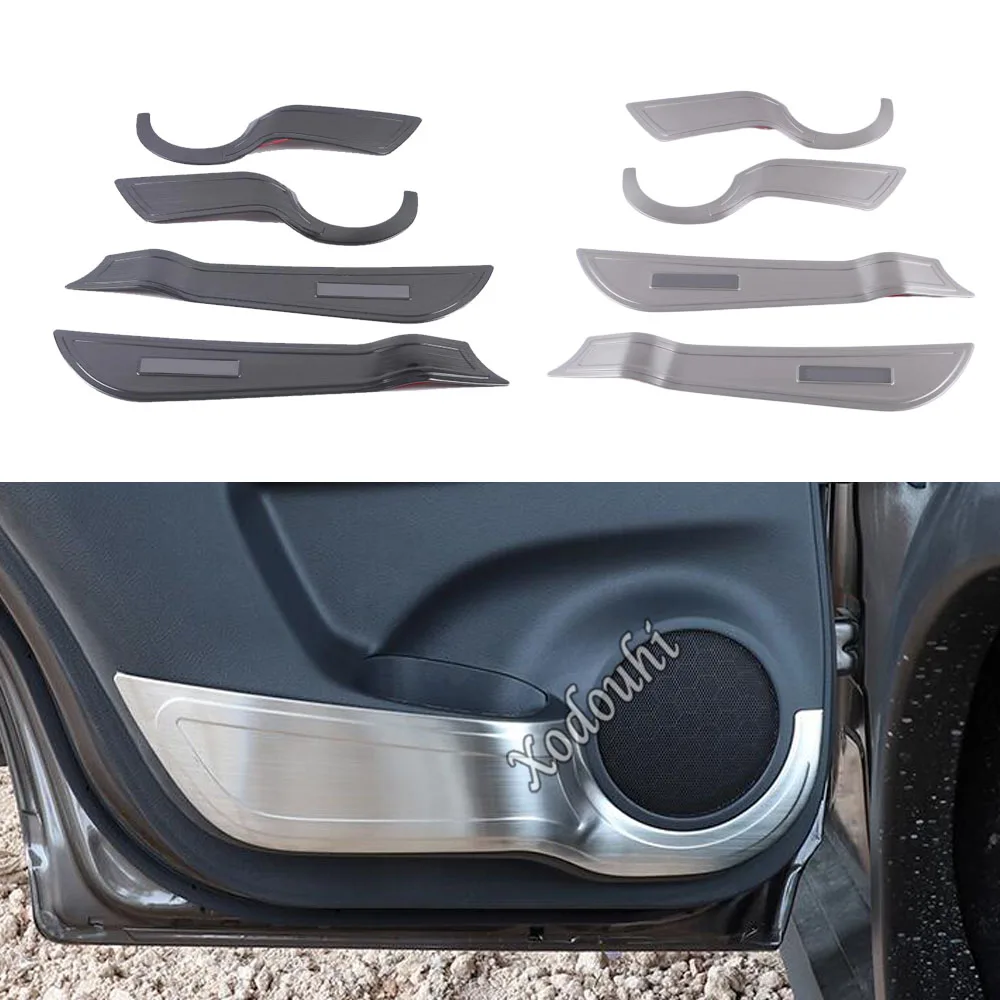 Car Front Inside Door Audio Speak Anti Kick Mat Trim Stick Frame For Nissan X-Trail T32/Rogue 2014 2015 2016 2017 2018 2019 2020