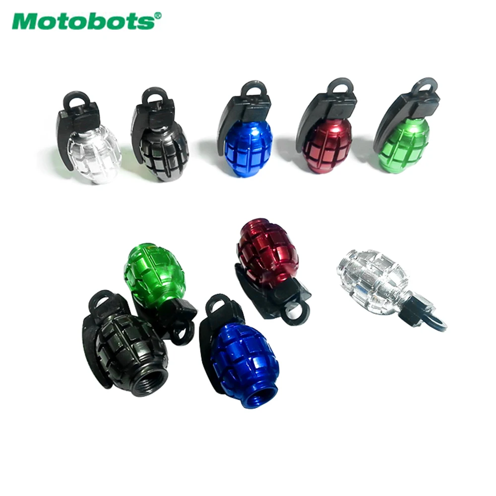 

MOTOBOTS 200Pcs Alloy Valve Caps Bicycle MTB BMX Tire Valve Anti-Dust Covers Top 6-Color #FD-5489