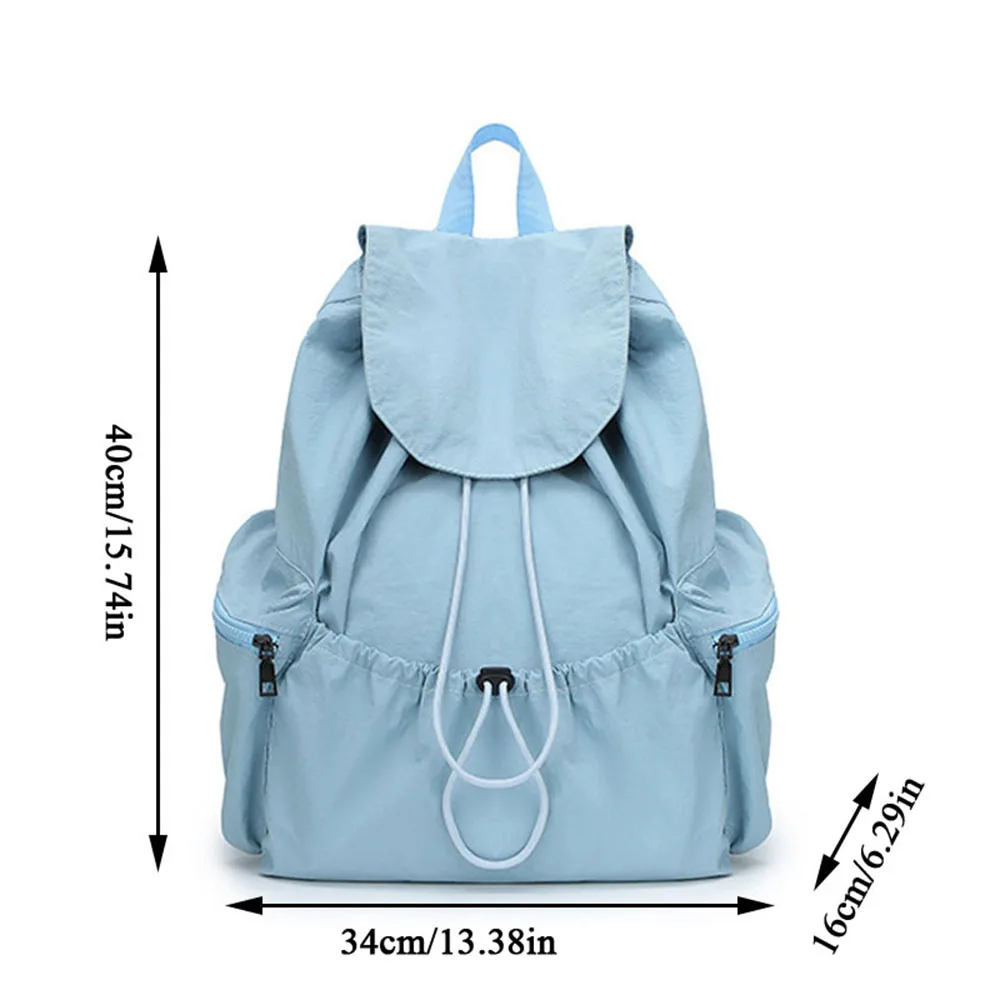 Korean Drawstring Pocket Backpacks New Oxford School Women Backpack Large Capacity Travel Bag Unisex Sports Backpack