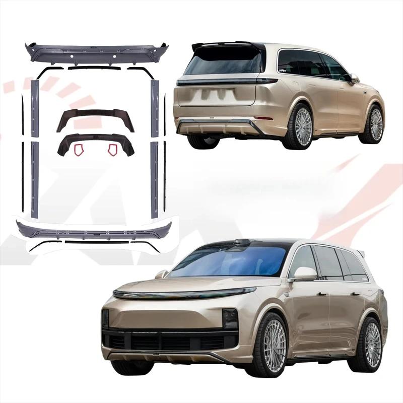 

2025 New Glossy Black BodyKit L9 2019+ Glossy Black Front Rear Bumper Spoiler Side Skirt Car Accessories