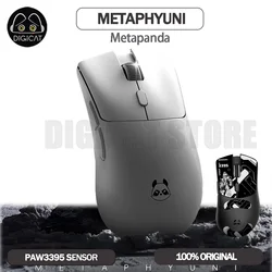 Metaphyuni Metapanda Gamer Mouse 3 tryb 2.4G bezprzewodowa mysz z Bluetooth PAW3395 26000DPI Office e-sport myszy do gier dla systemu Windows prezent