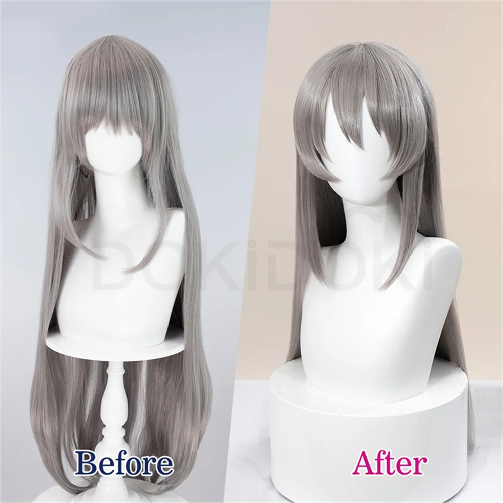 IN STOCK Sakagami Tomoyo Wig Anime CLANNAD Cosplay Wig DokiDoki Sakagami Tomoyo Cosplay Women 80cm Long Hair Free Wig Cap