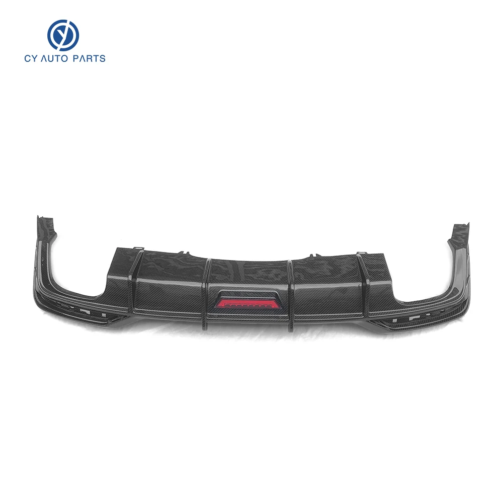 Audi S5 Rear Diffuser Carbon Fiber Rear Bumper Rear Lip Diffuser With Led For Audi S5 2013-2014