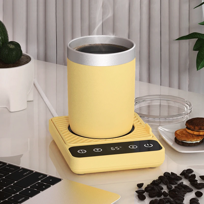 220V Cup Heater Coffee Mug Warmer 9 Gear Temperatures Beverage Cup Warmer Heating Coasters Plate Pad for Cocoa Tea Water Milk