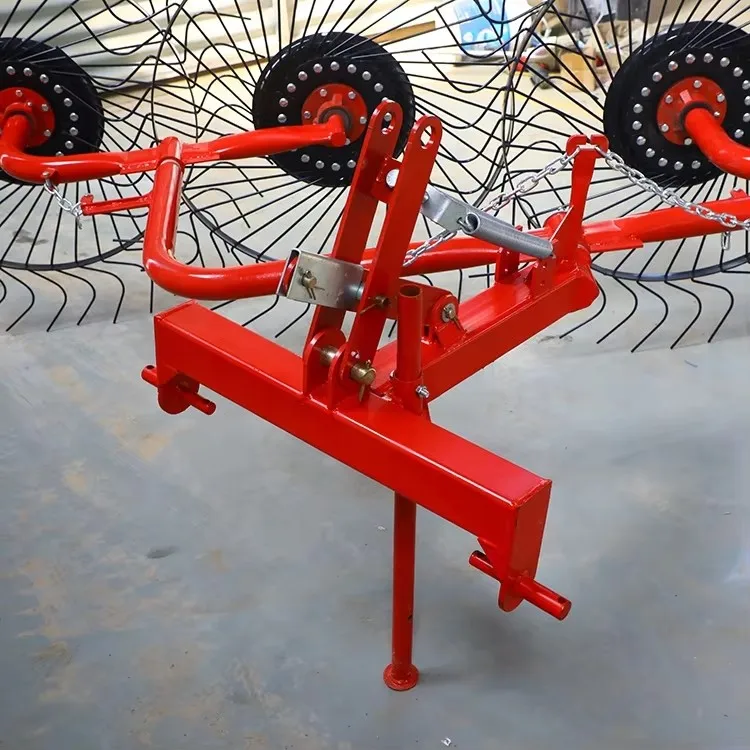 Multifunction 4 Wheel Tractor Trailed Farm Raker Forage Harvester High Productivity  for Fodder Collection Rice Straw Bale view 6