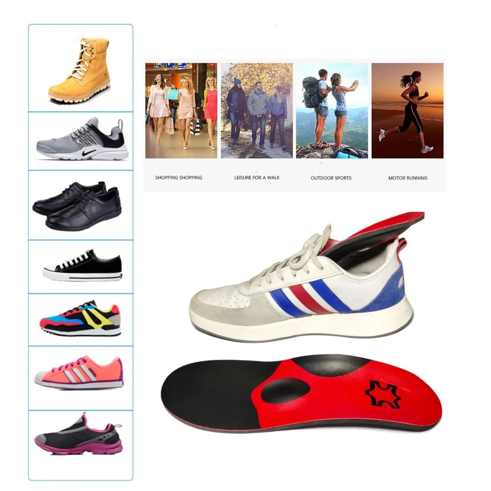 Arch Insole For Shoes Men Women Breathable Sweat-absorbing Massage Orthopedic Insoles For Shoes Arch Support