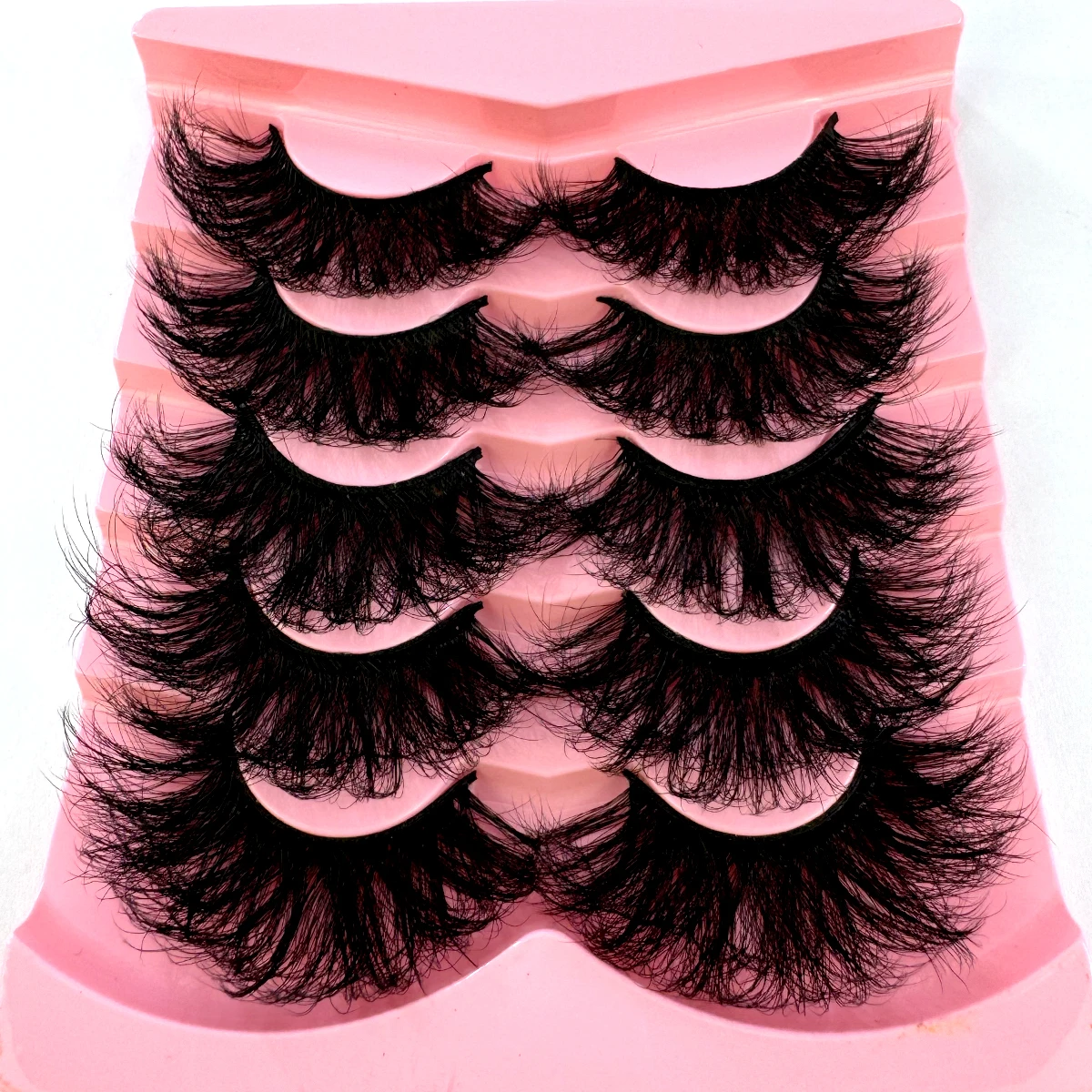 HBZGTLAD Flauschige Lange Wimpern 3D Faux Mink Wimpern Natürliche Falsche Wimpern Dramatische Weiche Volumenwimpern Wimpernverlängerung Make-up – Detail 16