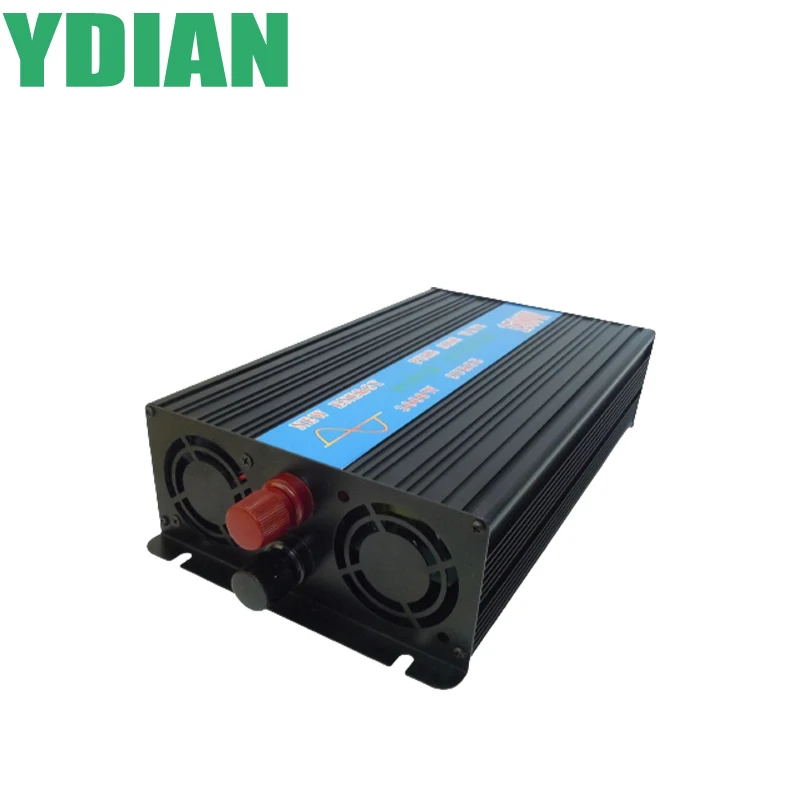 Black Inverter 12V/24V/36V/48V/60V/72V DC TO AC 110V 120V 220V 230V Converter 1500W Pure Sine Wave Voltage Transformer 50HZ/60HZ