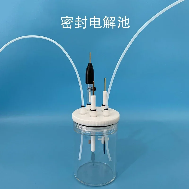 C001 Five-port Sealed Electrolytic Cell Three-electrode System Electrolytic Cell/miniature Sealed Tank Electrolytic Reactor