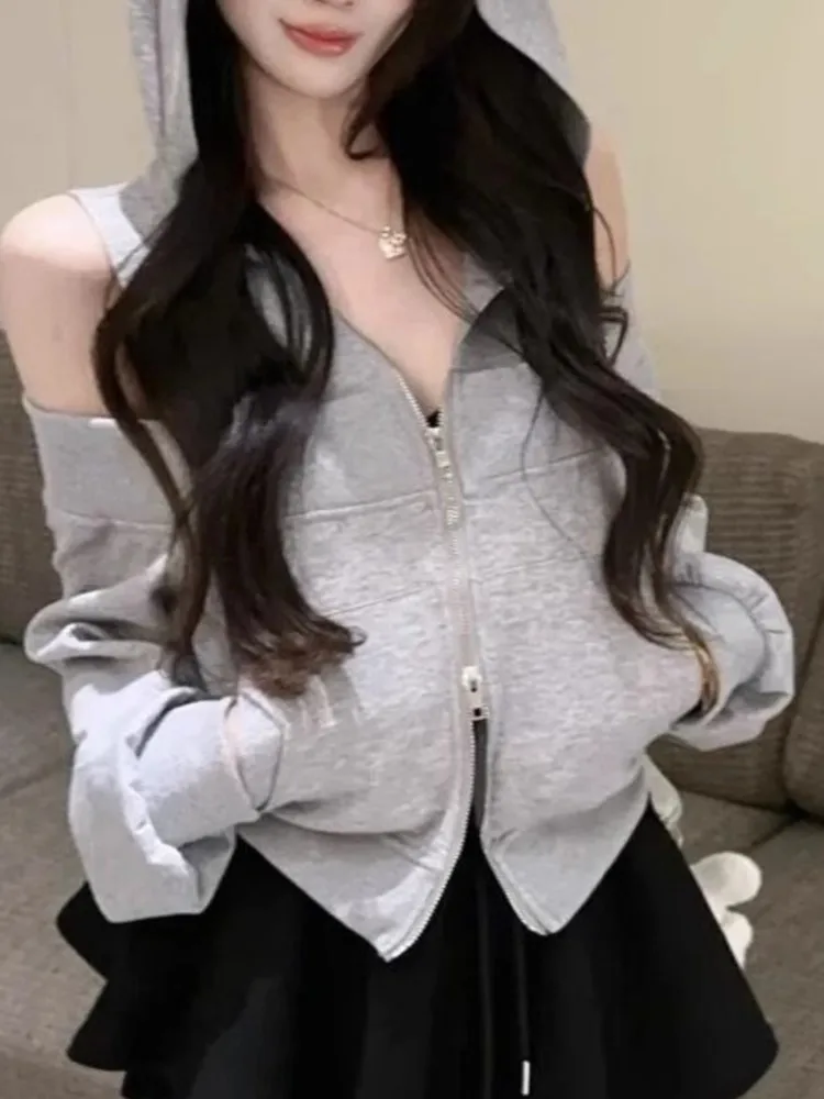 autumn and winter women's hoodie fashionable, comfortable, loose, casual temperament, versatile for commuting, simple hoodie