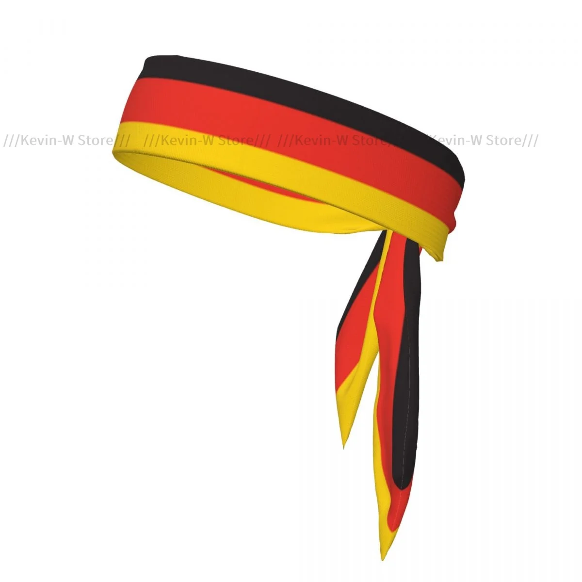 Head Tie Sports Headband German Flag Athlete Sweatbands Head Wrap For Working Out Running Yoga