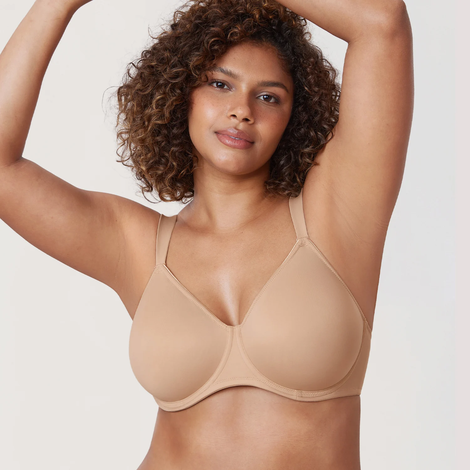 Delimira minimizador sutiã para mulher mais tamanho suave cobertura completa underwire não acolchoado suporte sem costura t-shirts sutiãs roupa