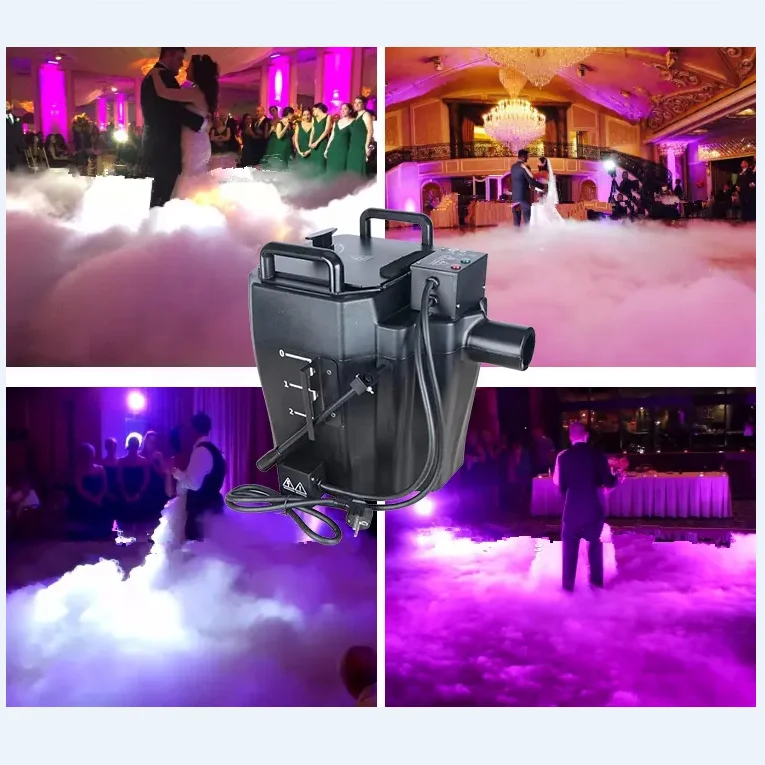 Light Emitting Diode DMX PAR Fog Machine Water Based Low Smoke Wedding Disco Party Metal Flight Case Dry Ice 3000W Via DMX512
