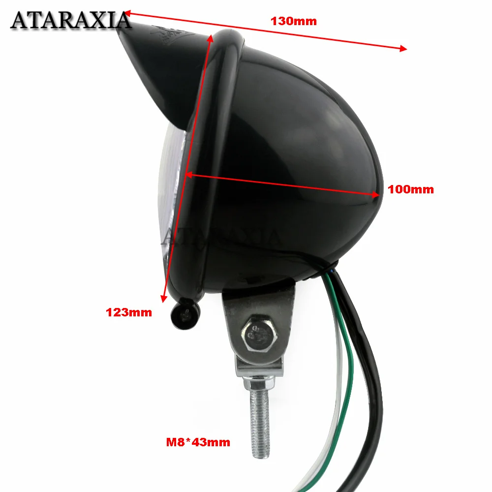 Motorcycle LED Spotlight white light angel eyes Driving Light Auxiliary Headlight lamp For Chopper Bobber Cafe Racer ATV Scooter