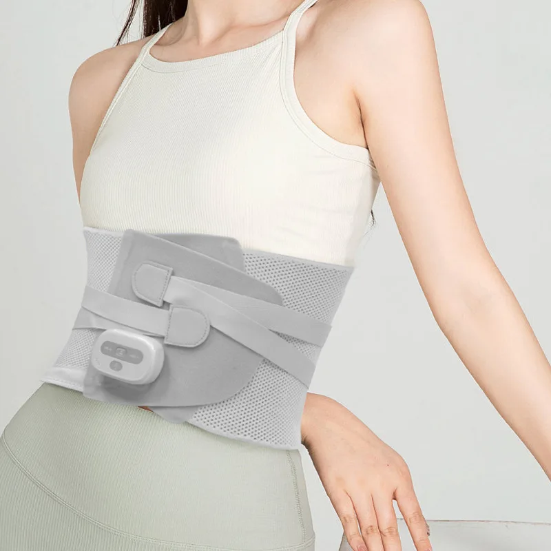 Vibration Hot Compression Massage Belt Waist and Back Support for Men and Women