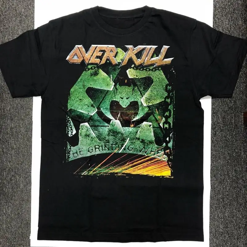 Nueva camiseta Overkill Mean Green Killing Machine de algodón negro para hombre S 234XL