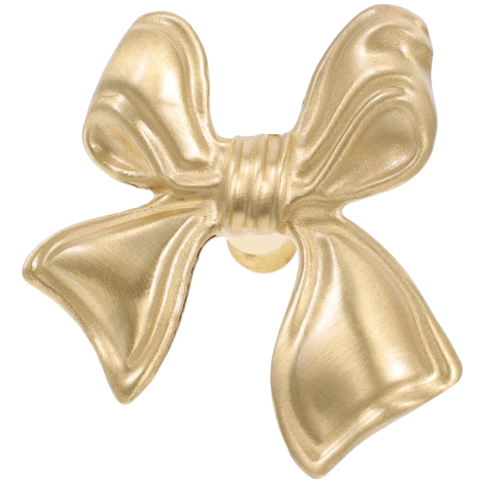 

Brass Bow Drawer Pulls Bowknot Dresser Knob Cabinet Handle for Kitchen Wardrobe Nursery Vintage Decorative Hardware Single Hole