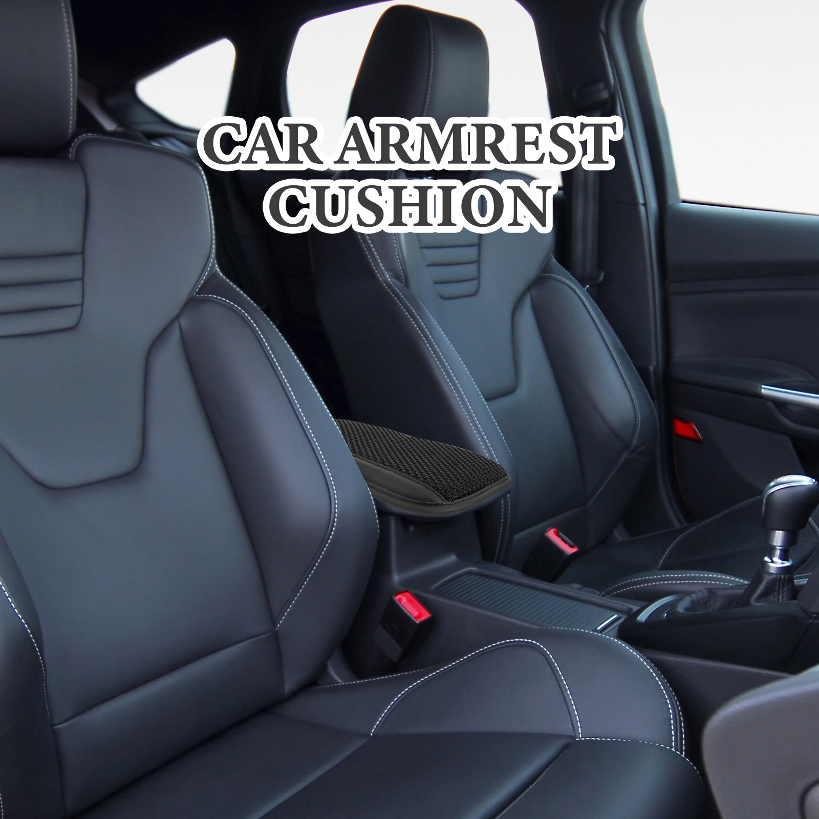 

Armrest Pad 4 Seasons Cushion For Car Breathable Cover Car Arm Rest Cover Brown Color Arm Rest Console Protector