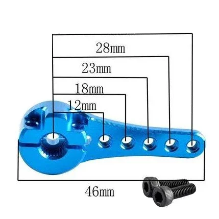 25T Teeth Long RC Car Steering Servo Horn Arm for 1/10 1/8 1/5 Scale Nitro Road Monster Truck FOR FUTABA SERVOES