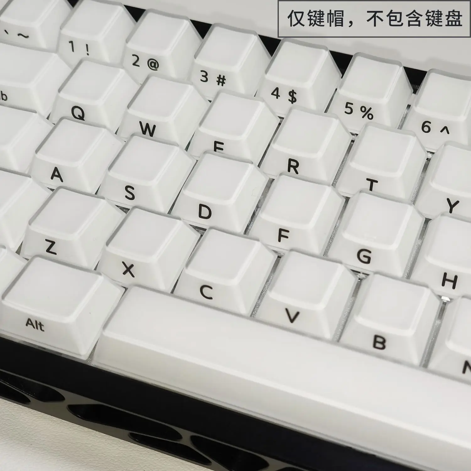 

Jelly height side engraved keycap PC two-color injection molding wooting/DIY custom transparent keycap