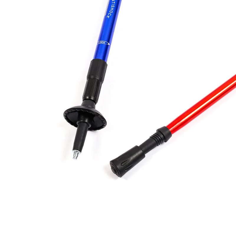 الرياضة في الهواء الطلق أقطاب المشي لمسافات طويلة تلسكوبي للطي قصب المشي لمسافات طويلة تسلق عصا للمشي عصا للمشي المعدات في الهواء الطلق