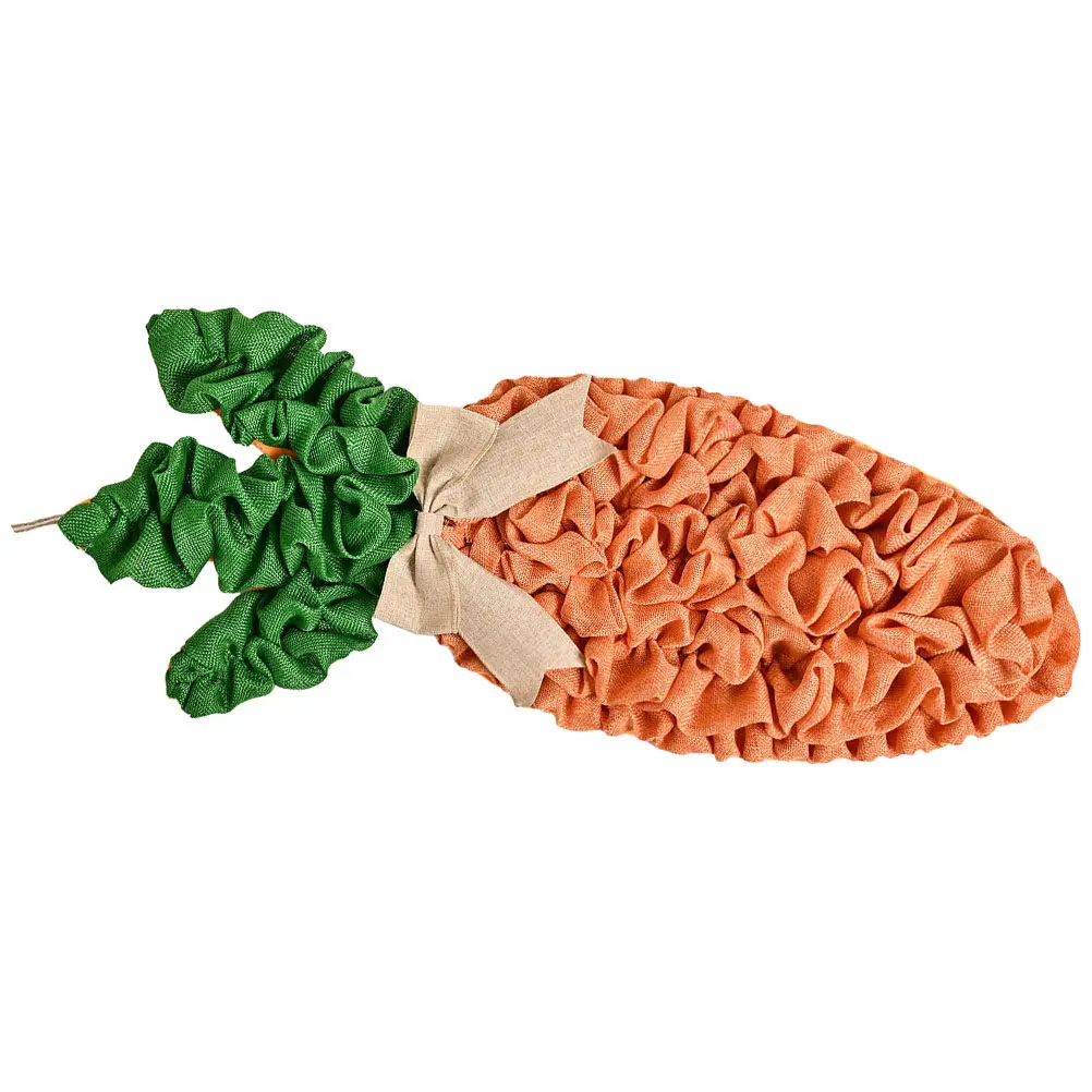 

Easter Wreath Artificial Cloth Carrot Bowknot Front Door Wall Hanging Decor Indoor Outdoor Easter Party Supplies