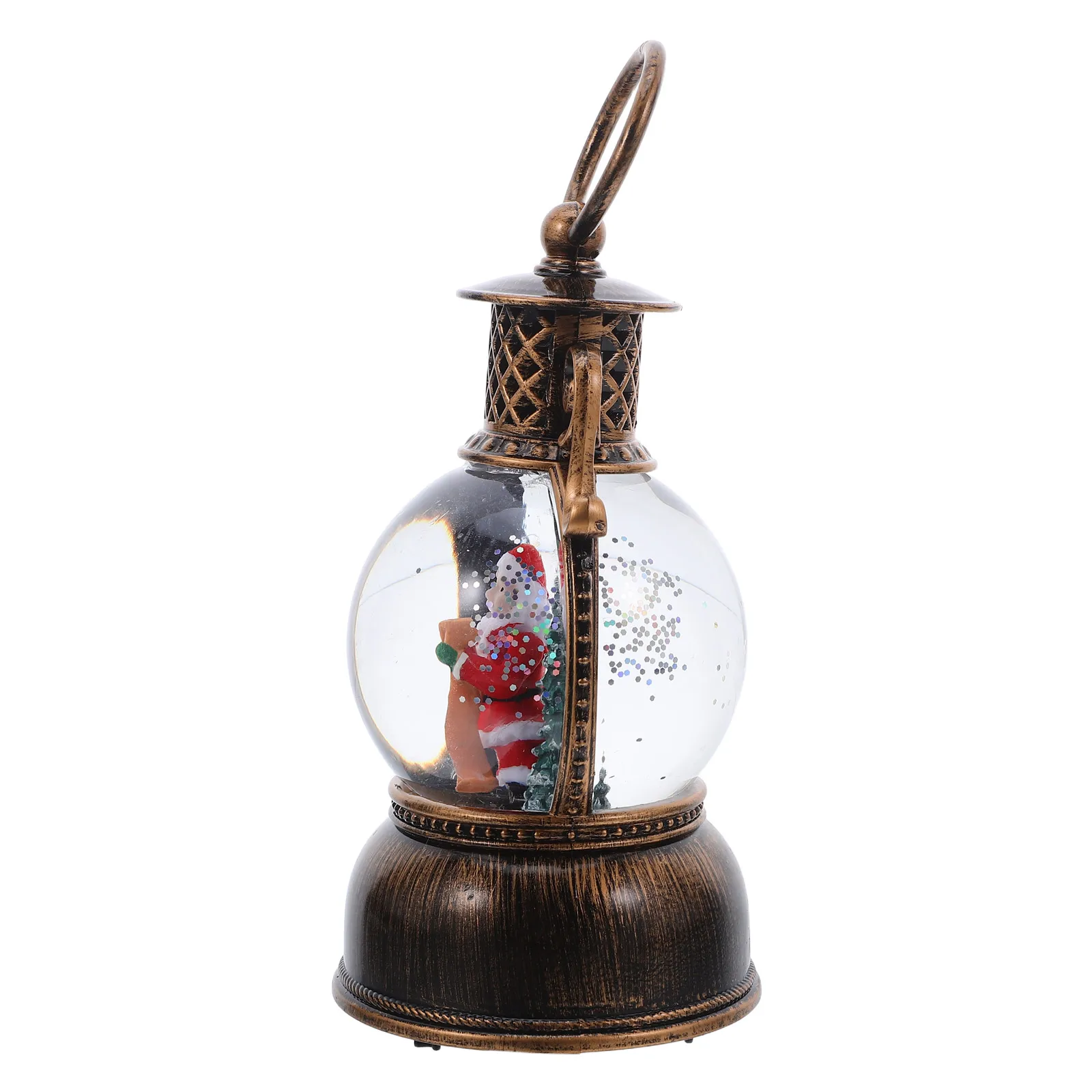 

Christmas Music Box Lantern Snow Globe Holiday Decor Lighted Xmas Ornament Usb Powered Waterproof Festive