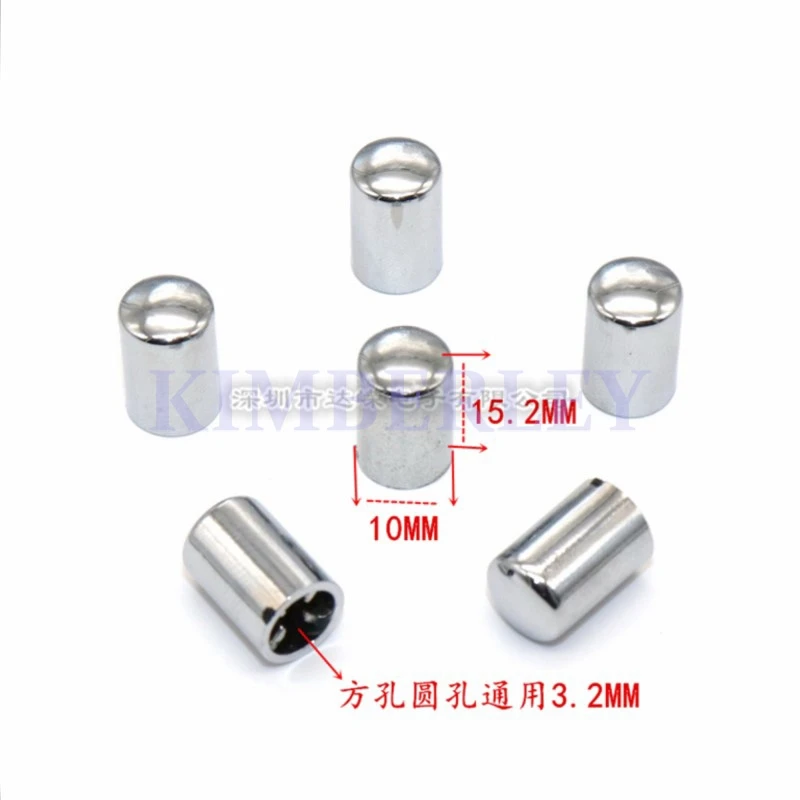 10 Piece Silver Touch Switch Cap 6*6 Micro Switch Cap 10*15.2MM Touch Switch Button Cap Electroplated