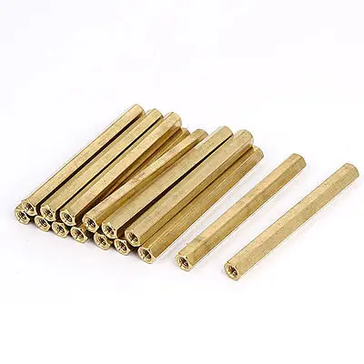 20pcs M4 Female Thread Insulated Brass Standoff Hexagonal Spacer 60mm Long