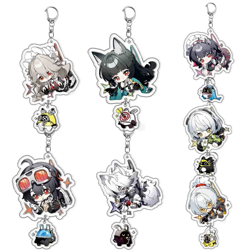 Брелок-подвеска из акрила Game Zenless Zone Zero ZZZ для косплея: Николь Демара, Энби Демара, Бен. Аксессуары для сумок, брелоки, реквизит.