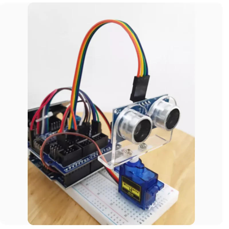 Imagem -03 - Arduino Simulação Radar Maker Ultrasonic Decoração Kit de Aprendizagem para Alunos do Ensino Médio Diy