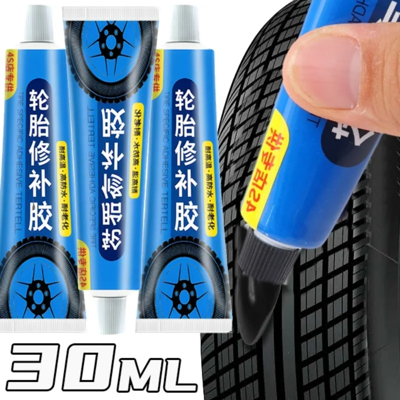 30ml Tire Repair Black Glue Liquid Strong Rubber Car Instant Strong Tools Wear-resistant Non-corrosive Adhesive Bond Repairing