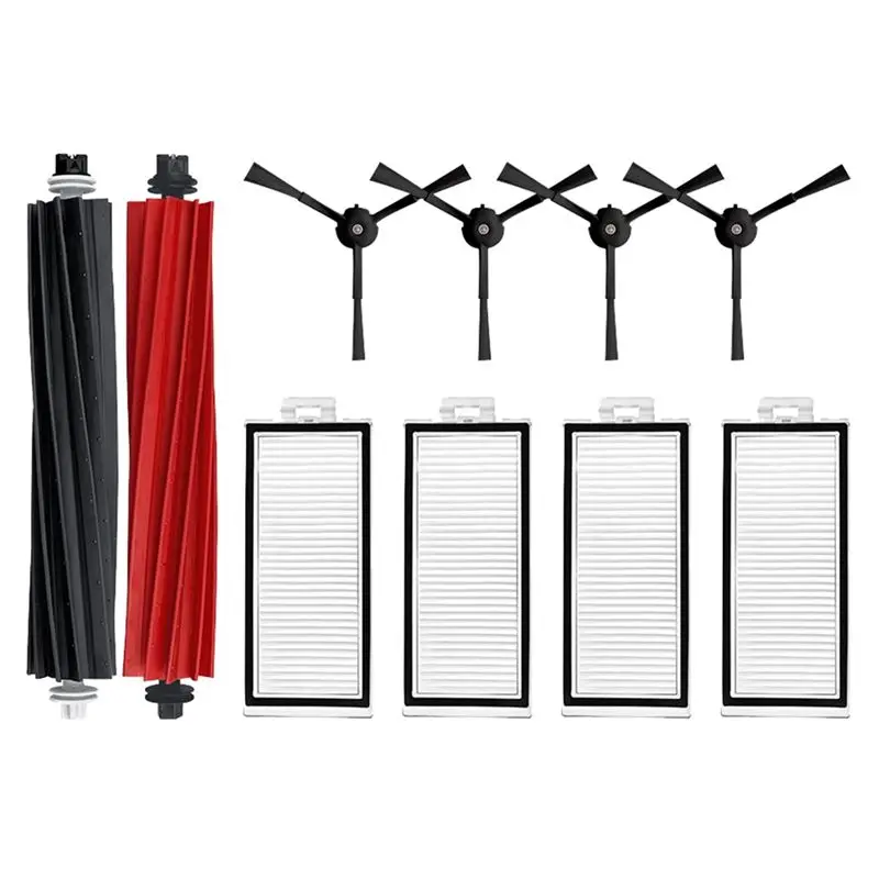 

Роликовая основная боковая щетка ABHZ, роликовая щетка с фильтром Hepa, замена роликовой щетки для Roborock Q8 Max, Q8 Max+, запасные части