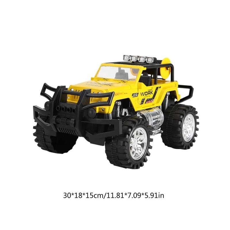 オフロード車両プルバックおもちゃシミュレーションオフローダー大型車両砂遊びおもちゃ衝突防止車幼児 Gi 15UB