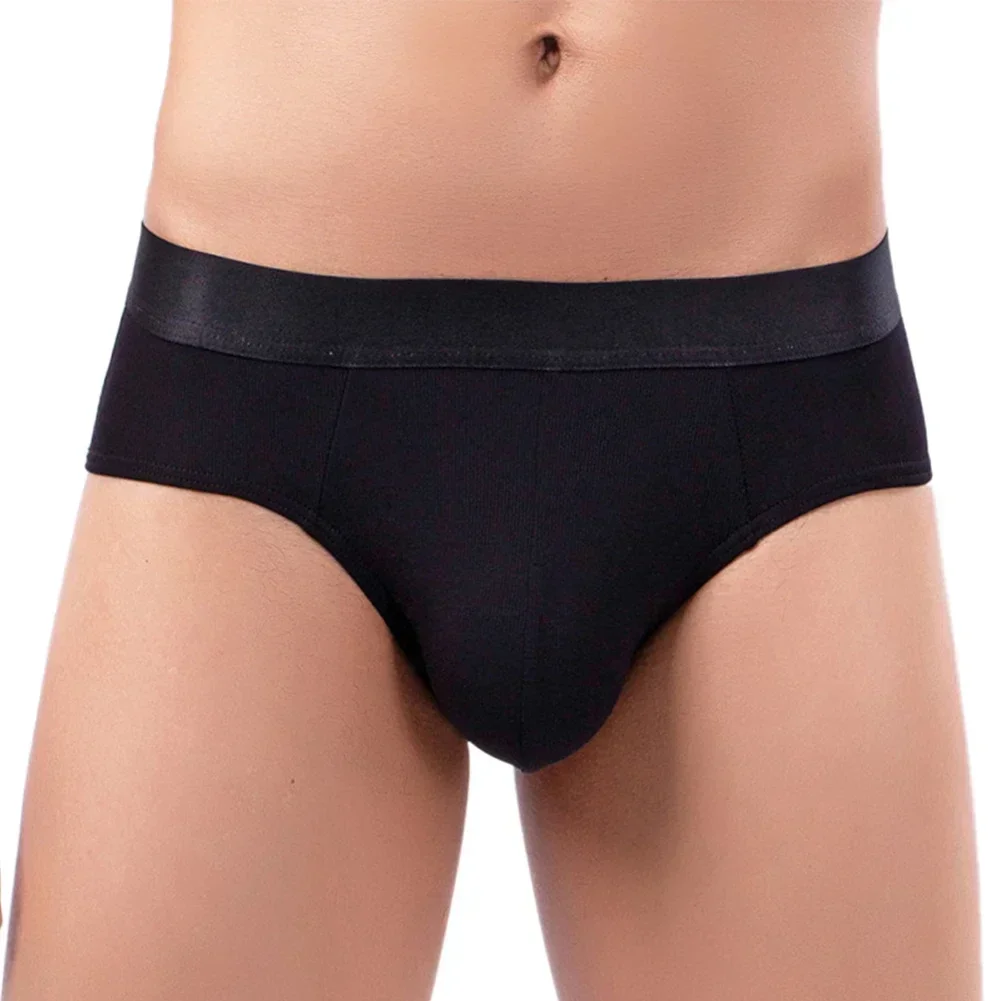 

For Active Lifestyle Classic Style Briefs Convex Bulge Pouch For Daily Use Black G-strings Applicable Gender Male