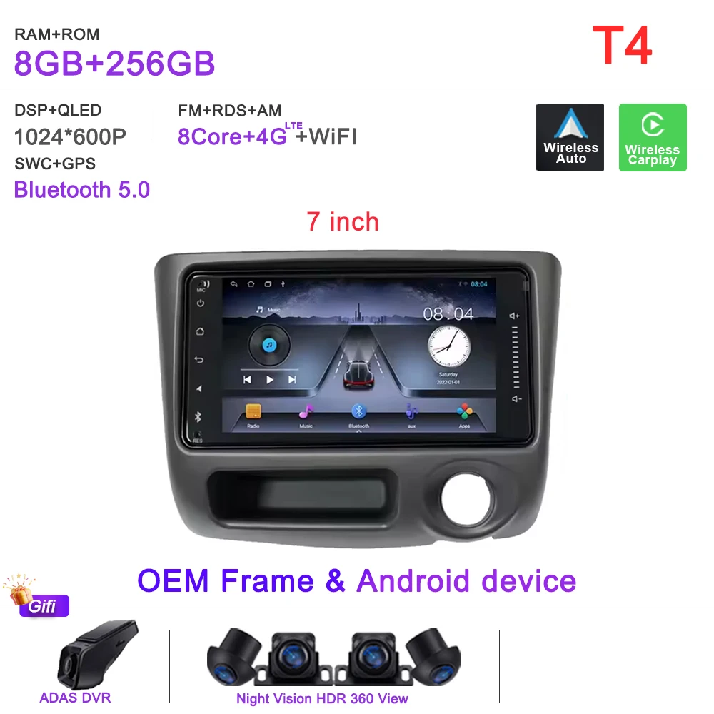 Android 16 Voor Toyota Vitz Yaris Echo 1999-2005 Carplay Auto Radio Multimedia Video Player Navigatie GPS Geen 2Din 2 Din DVD
